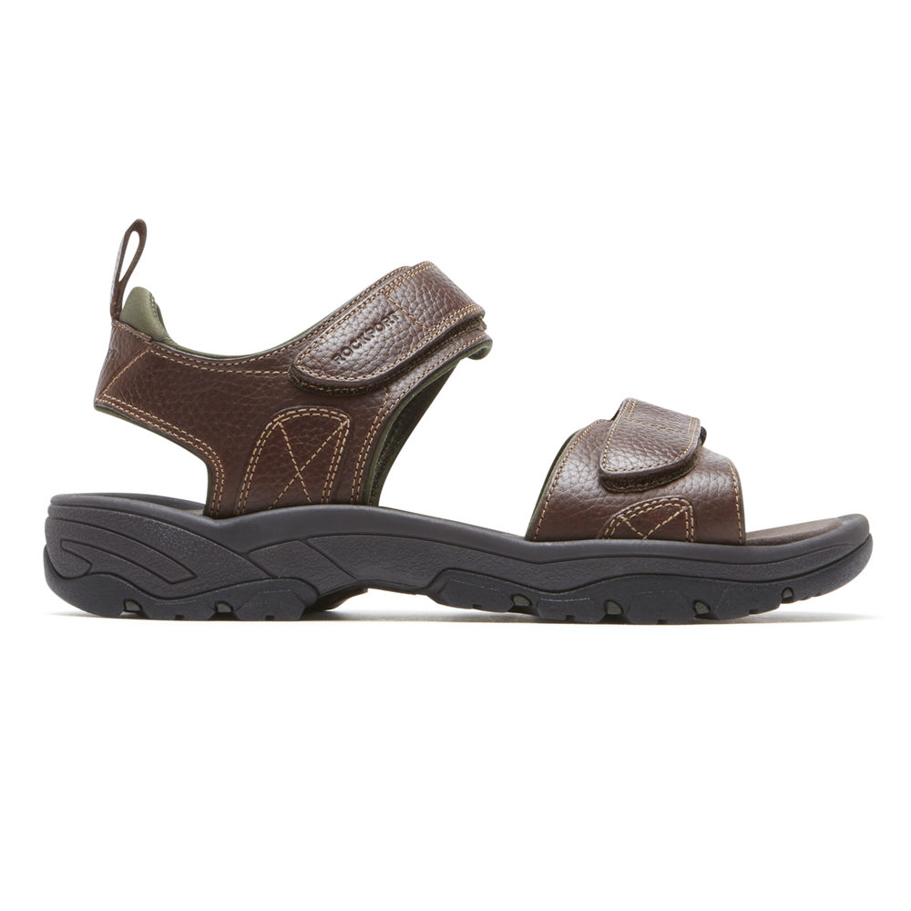 Sandalias Rockport Hombre Mexico - Springboro Rocklake Marrom - FAODH6745